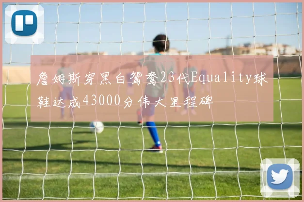 詹姆斯穿黑白鸳鸯23代Equality球鞋达成43000分伟大里程碑